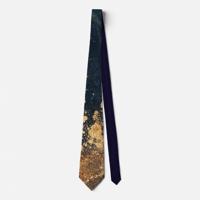 Elegant Gold Accent Tie / Elegante Krawatte (Front)