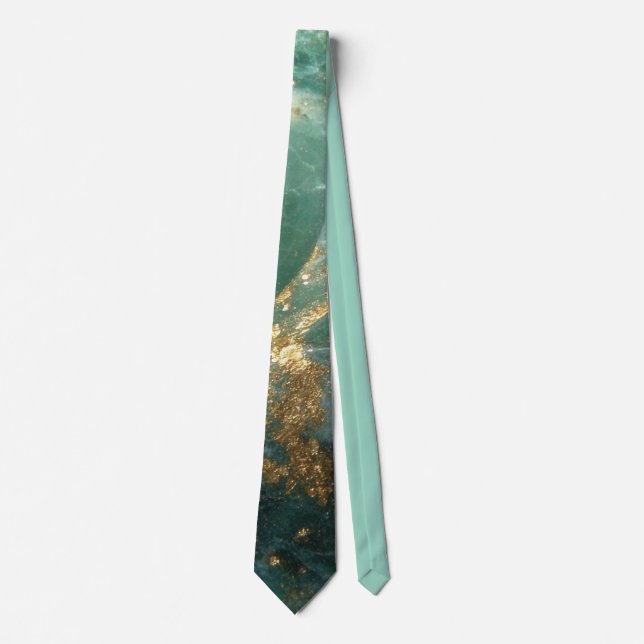 Elegant Gold Accent Tie / Elegante Krawatte (Front)