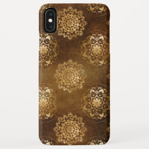 Elegant Gold and Black Foil Indian Mandala iPhone XS Max Case