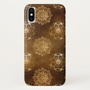 Elegant Gold and Black Foil Indian Mandala Case-Mate iPhone Case