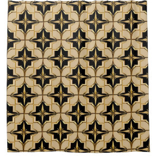 Elegant Gold and Black Geometric Pattern