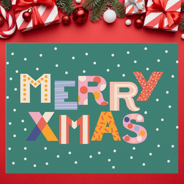 Elegant Gold and Black Geometric Pattern Holiday Card (Creator Uploaded)