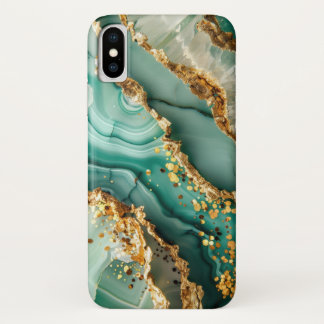 Elegant Gold And Green Marble Case-Mate iPhone Case