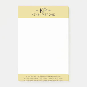 Elegant Gold And Grey Minimalistic Typography Post-it Notes