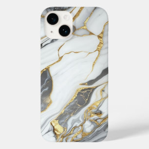 Elegant Gold And White Marble  Case-Mate iPhone 14 Case