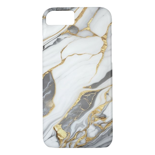 Elegant Gold And White Marble  Case-Mate iPhone Case (Back)