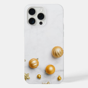 Elegant Gold And White Marble  iPhone 15 Pro Max Case