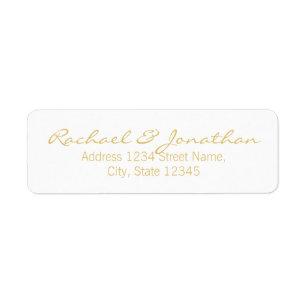 Elegant Gold and White Wedding