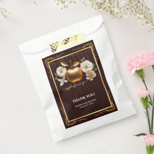 Elegant Gold Apple of Our Eye Baby Shower Favour Bag