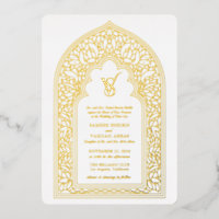 Elegant Gold Arabesque Wedding