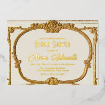 Elegant Gold Baroque Rococo Bridal Shower