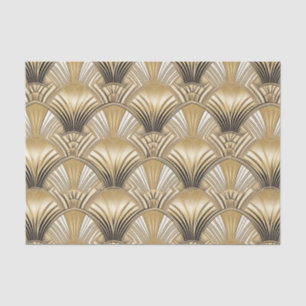 Elegant gold black art deco  tissue paper