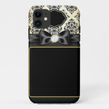 Elegant Gold & Black Bow