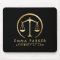 Elegant Gold & Black Lawyer Black