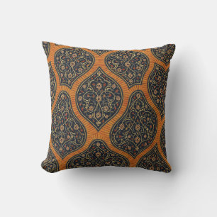Elegant Gold & Black Throw Pillow – Traditional Or