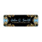 Elegant Gold, Blue & Black Vintage Floral Frame