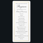 custom wedding program templates personalized photo wedding program