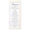 Elegant Gold Border Wedding Program Template