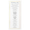 Elegant Gold Border Wedding Program Template