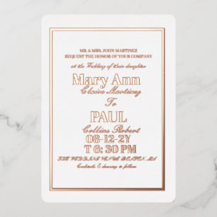 Elegant gold borders minimalist