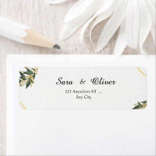 Elegant Gold Botanical Circle