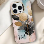 Elegant Gold Botanical Monogram iPhone 16 Pro Case<br><div class="desc">Custom Modern Elegant Gold Botanical Monogram iPhone Case. Bring elegance and style to your everyday life with this botanical iPhone case, featuring a modern leaf design in soft, natural tones. Personalize it with your own monogram or name to create a one-of-a-kind accessory that perfectly matches your personality. Customize with your...</div>
