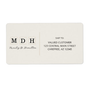 Elegant Gold Branded Business Shipping
