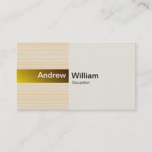 Elegant Gold Business Card