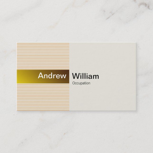 Elegant Gold Business Card (Front)