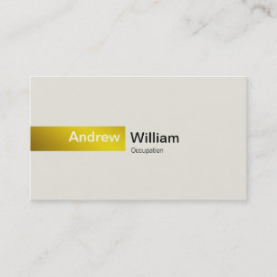 Elegant Gold Business Card