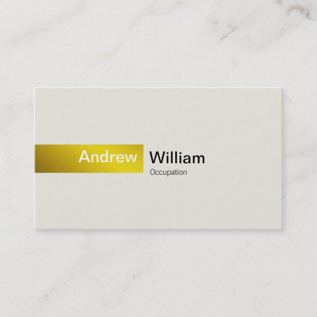 Elegant Gold Business Card (Front)