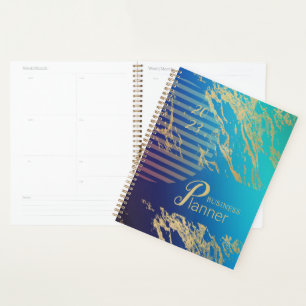 Elegant gold business planner
