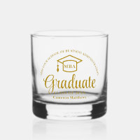 Elegant Gold Business School Graduation MBA