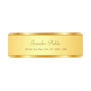 Élégant Gold Calligraphie Script Nom Texte Moderne