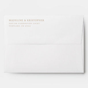 Elegant Gold Calligraphy Envelope