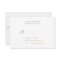 Elegant Gold Calligraphy Simple RSVP Card