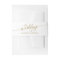 Elegant Gold Calligraphy Wedding Belly Band