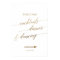 Elegant Gold Calligraphy Wedding Directional Sign