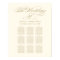 Elegant Gold Calligraphy Wedding Seating Chart