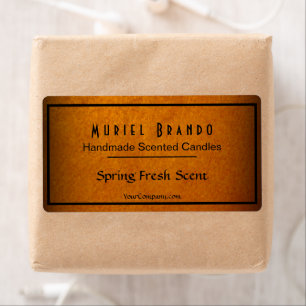 Elegant Gold Candle Company V4 Candle Étiquette