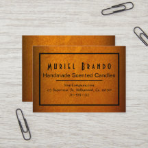 Elegant Gold Candle Company V4 Carte de visite