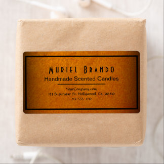 Elegant Gold Candle Company V4 Return Address Labe