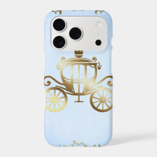 Elegant Gold Carriage Blue Storybook Princess