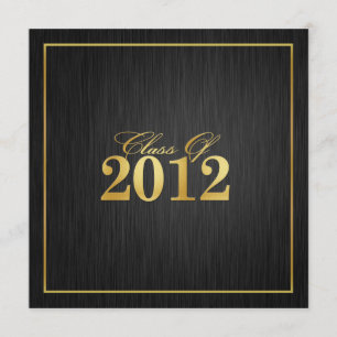 Elegant "Gold" Class of 2012 Graduation Invitation