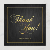 Elegant "Gold" Class of 2013 Graduation Thank You