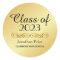 Elegant Gold Class of Graduation Envelope Seals
