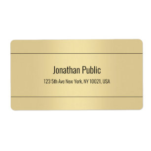 Elegant Gold Colour Simple Design Template Shippin