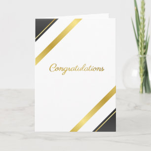 Elegant Gold Congratulations - Special Achievement Card