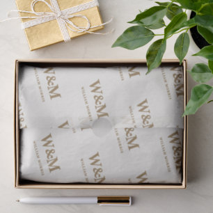 Elegant Gold Corporate Logo Business Brand Tissue Paper