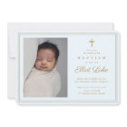 Elegant Gold Cross Religious Baptism & Christening